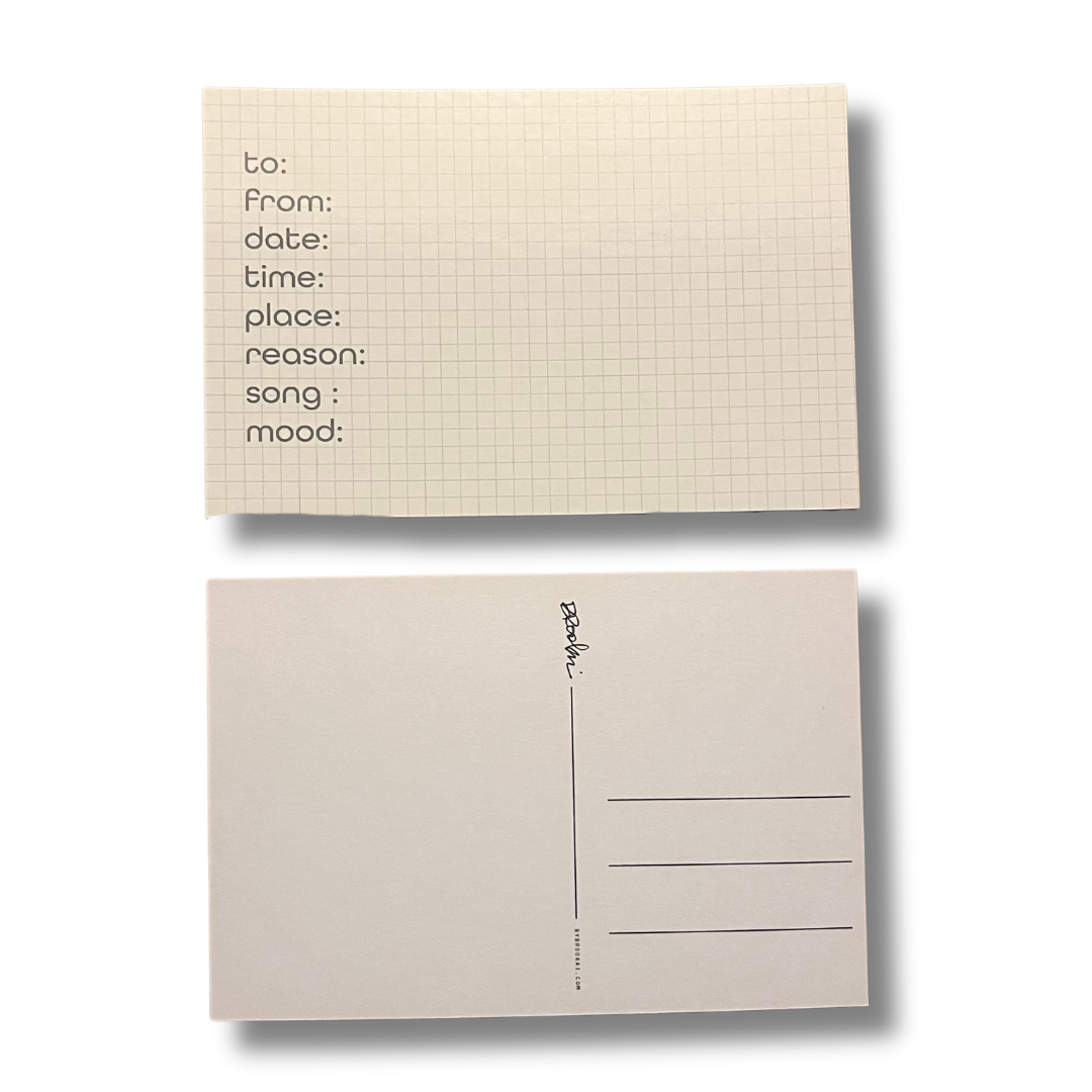 passing notes - a postcard